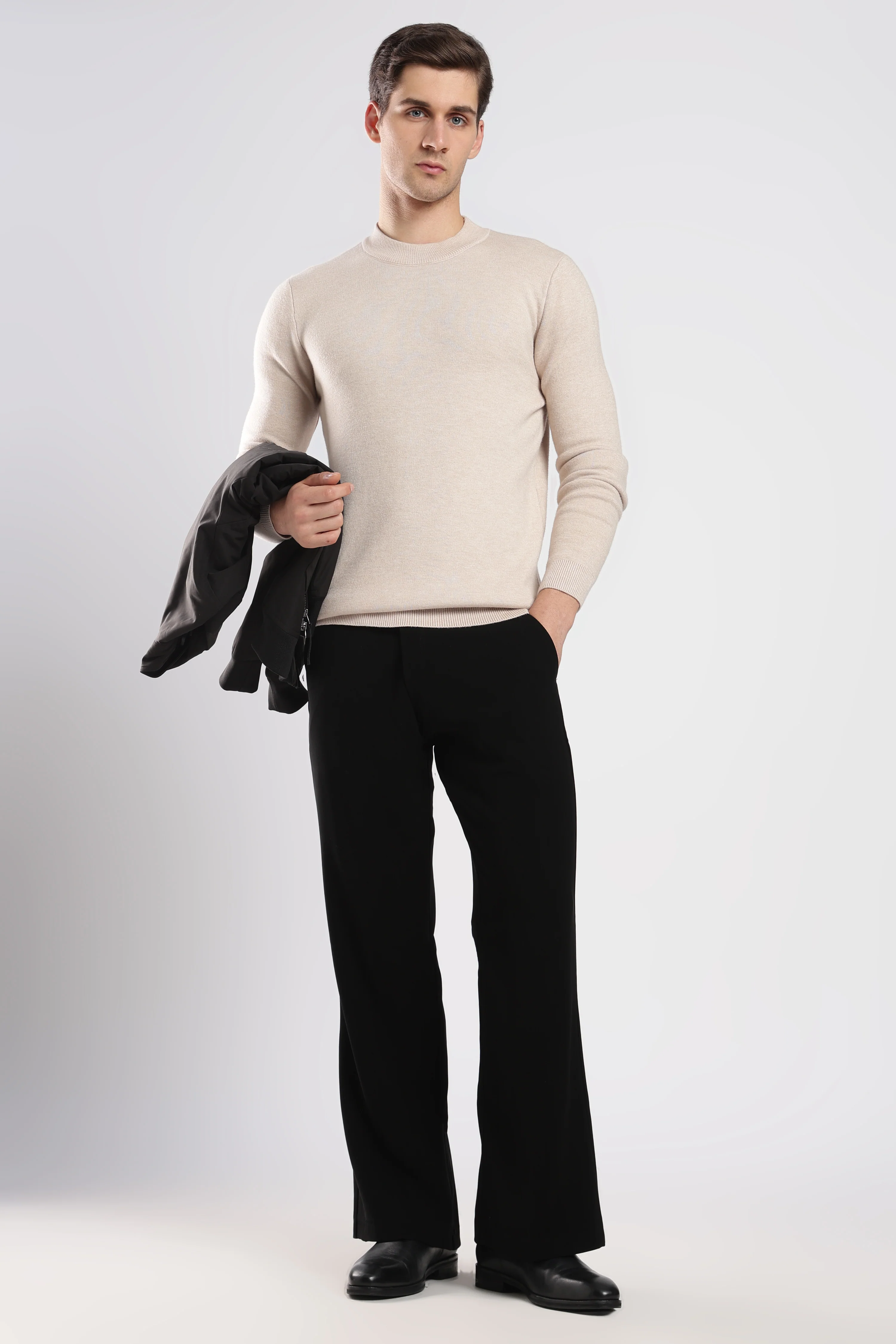 Beige FeatherSoft Comfort Sweater - Image 2