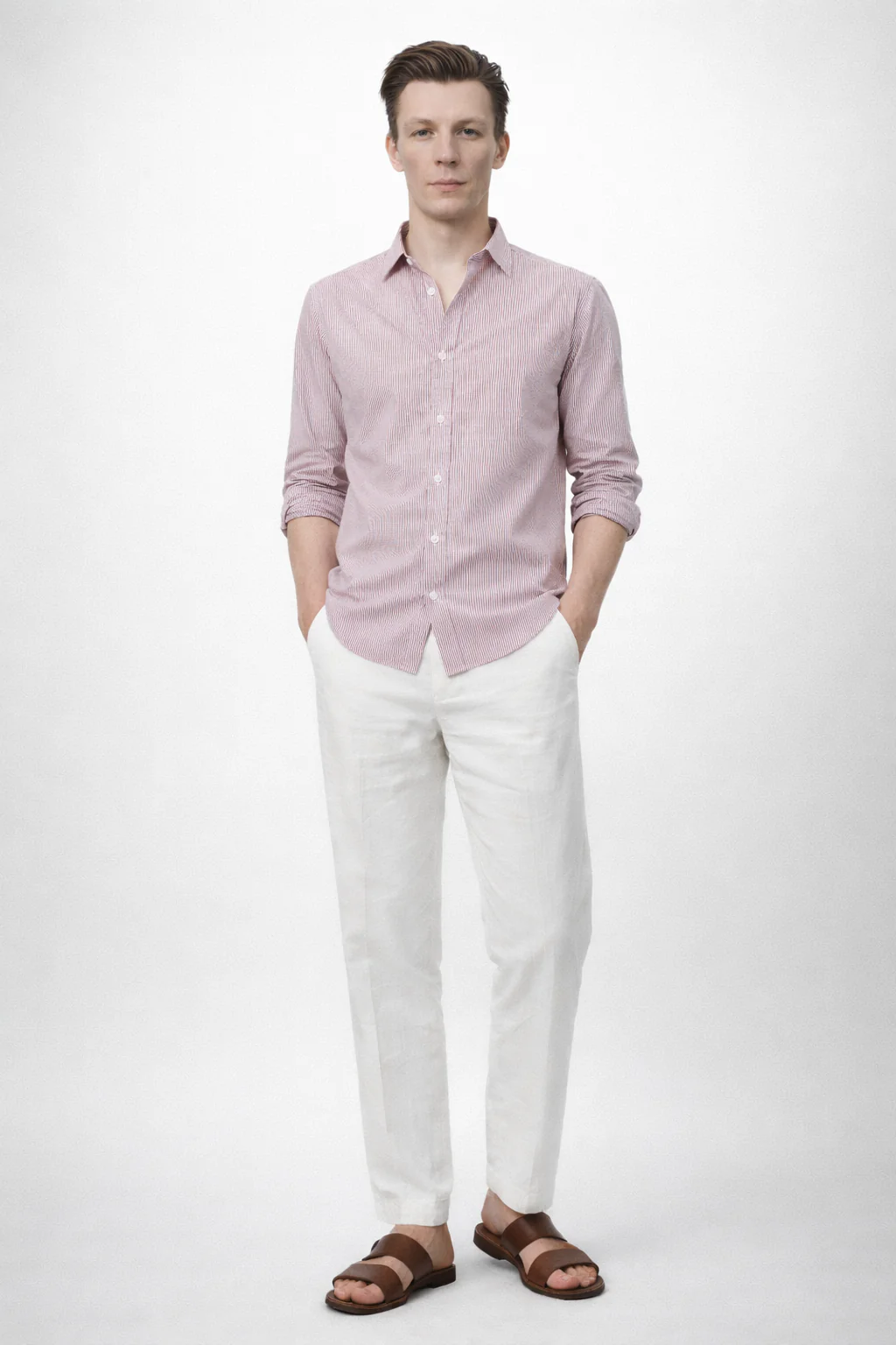 Brown Striped Shirt - Image 2